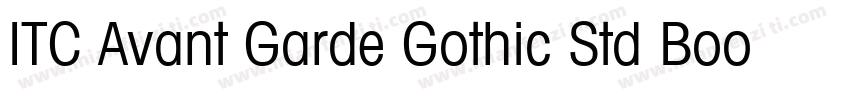 ITC Avant Garde Gothic Std Book字体转换